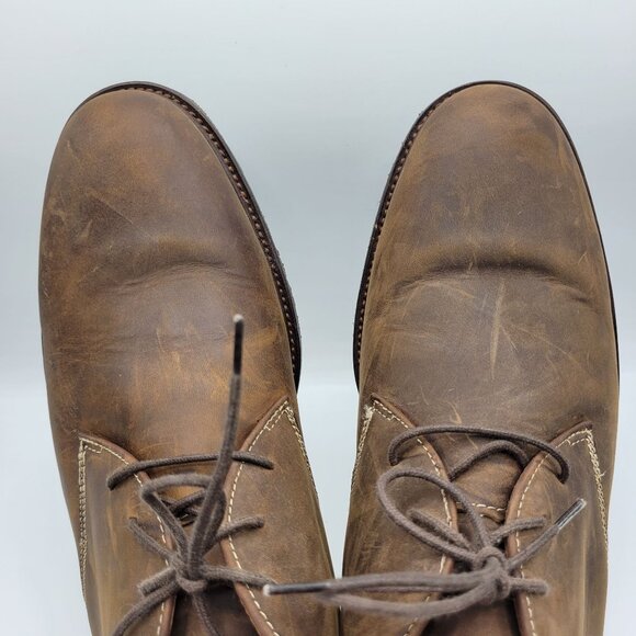 Johnston Muphy Copeland Chukka Leather Ankle Boots 11.5 M Brown - Picture 12 of 16